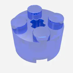 Brick Round 2 x 2 with Axle Hole