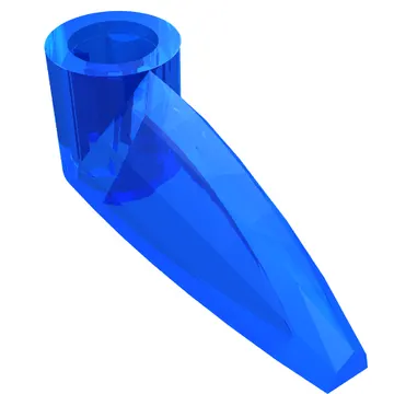 Technic Tooth 1 x 3 with Axle Hole [Rounded Underside]