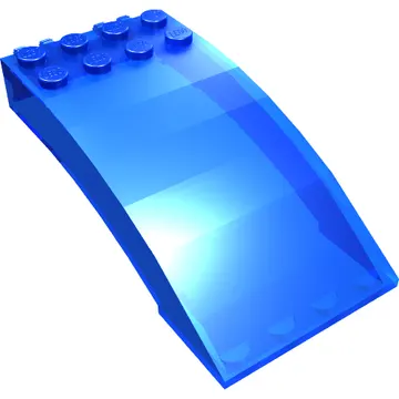 Windscreen 8 x 4 x 2 Curved [2 Dual-Fingered Click Hinges]
