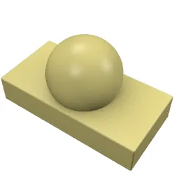 Tile 1 x 2 with Ball