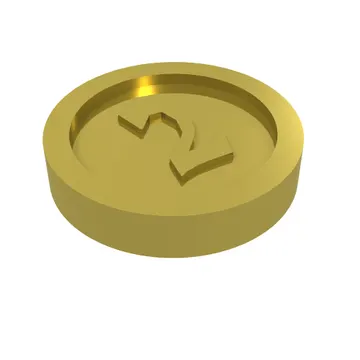 Money / Coin with "2" Gothic Type
