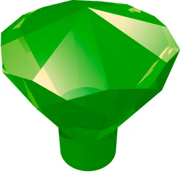Rock 1 x 1 Jewel / Gem 24 Facet