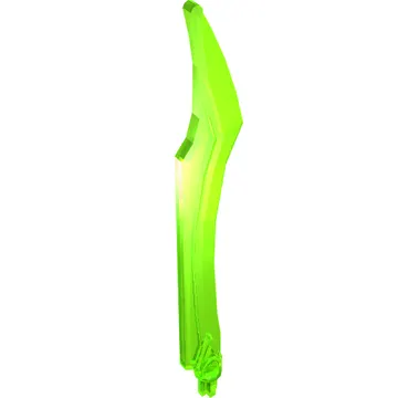 Large Figure Weapon Blade, Curved Tip with Axle