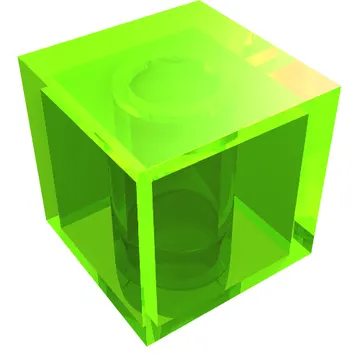 Minifig Head Special, Cube [Plain]