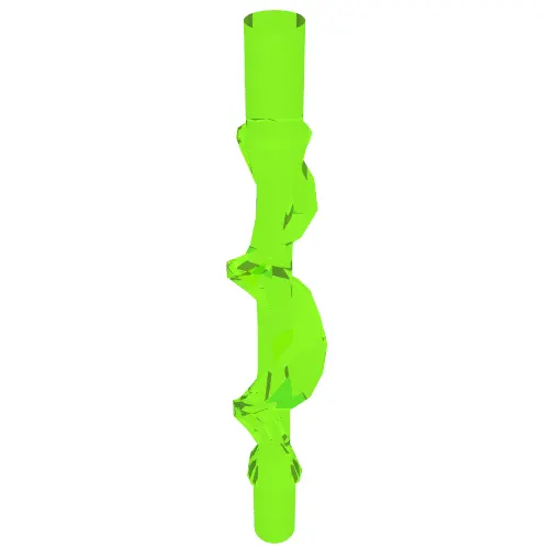 Wave / Power Burst / Flame, Bolt Spiral with Bar Ends