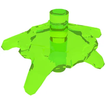 Wave / Power Burst / Flame, Shield Small with Bar Ends