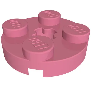 Plate Round 2 x 2 with Axle Hole Type 1 (+ Opening)