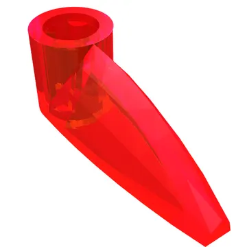 Technic Tooth 1 x 3 with Axle Hole [Rounded Underside]