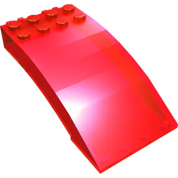 Windscreen 8 x 4 x 2 Curved [2 Dual-Fingered Click Hinges]