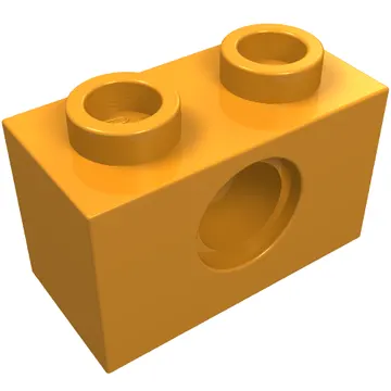 Technic Brick 1 x 2 [1 Pin Hole]