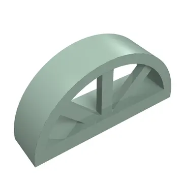 Window 1 x 4 x 1 2/3 with Spoked Rounded Top