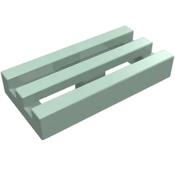 Tile Special 1 x 2 Grille with Bottom Groove