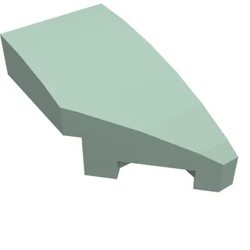 Brick Wedged, Curved 2 x 1 with Stud Notch Right