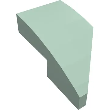 Brick Wedged, Curved 2 x 1 with Stud Notch Left