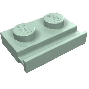 Plate Special 1 x 2 with Door Rail