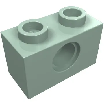 Technic Brick 1 x 2 [1 Pin Hole]