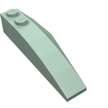 Brick Wedged, Curved 6 x 2 Left, Inner Ridges