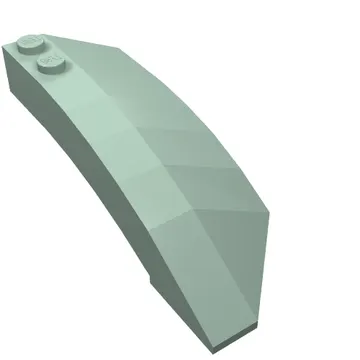 Brick Wedged, Curved 8 x 3 x 2 Open Left