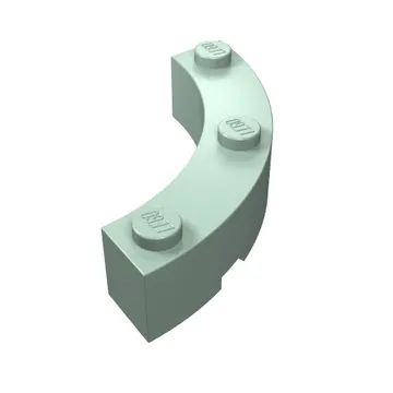 Brick Round Corner 4 x 4 Macaroni Wide with 3 Studs