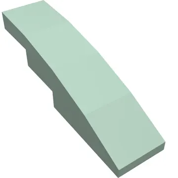 Brick Curved 4 x 1 No Studs [Stud Holder with Asymmetric Ridges]
