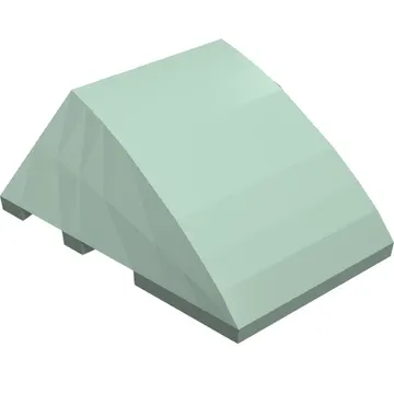 Brick Wedged, Curved 4 x 3 No Studs [Plain]