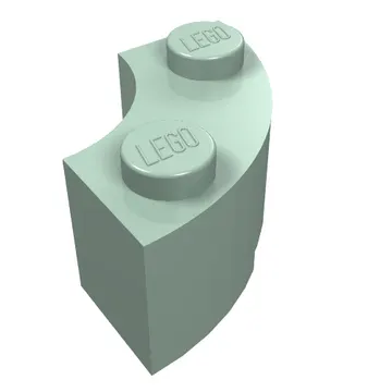 Brick Round Corner 2 x 2 Macaroni with Stud Notch and Reinforced Underside [New Style]