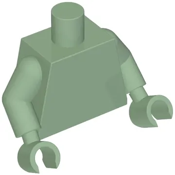 Torso, Sand Green Arms and Hands [Plain]