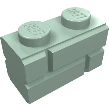 Brick Special 1 x 2 with Masonry Brick Profile