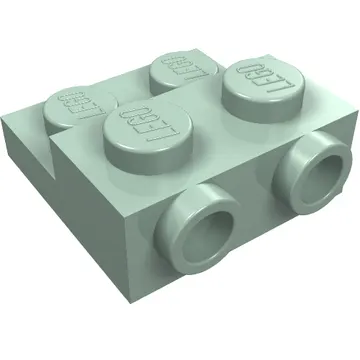 Plate Special 2 x 2 x 2/3 with Two Studs On Side and Two Raised [Solid Anti-stud]