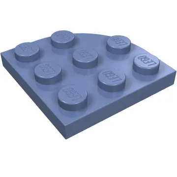Plate Round Corner 3 x 3
