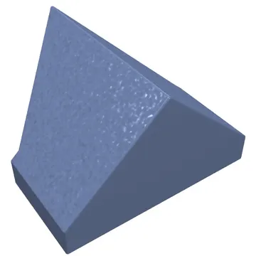 Brick Sloped 45° 2 x 1 Double / Inverted with Hollow Bottom