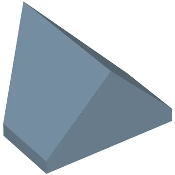 Brick Sloped 45° 2 x 1 Double / Inverted with Bottom Stud Holder
