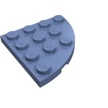 Plate Round Corner 4 x 4