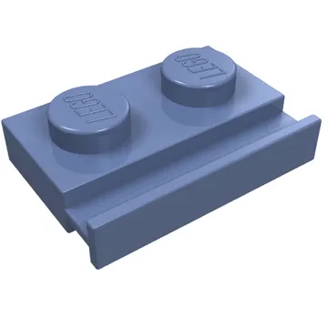 Plate Special 1 x 2 with Door Rail
