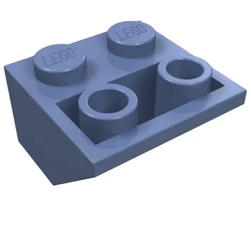 Brick Sloped Inverted 45° 2 x 2 [Ovoid Bottom Pin, Bar-sized Stud Holes]
