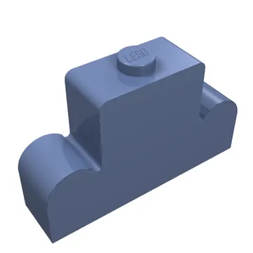 Brick Curved 1 x 4 x 2 Centre Stud Top