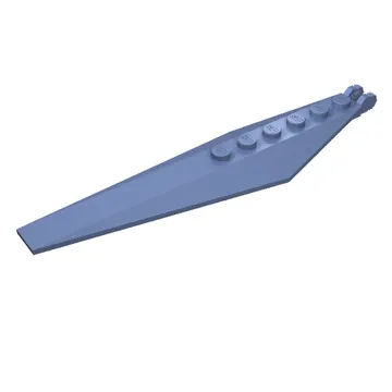 Hinge Plate 1 x 12 Locking with Angled Side Extensions and Tapered Ends, 7 Teeth