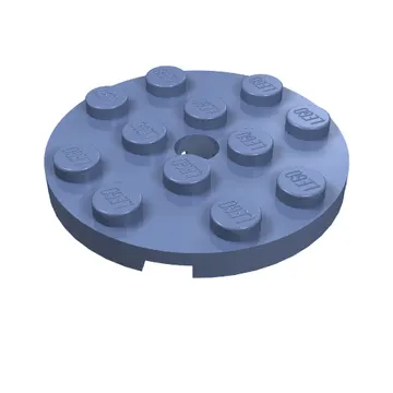 Plate Round 4 x 4 with Pin Hole