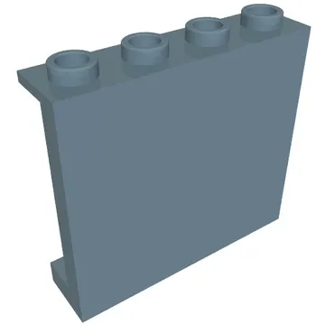 Panel 1 x 4 x 3 [Side Supports / Hollow Studs]