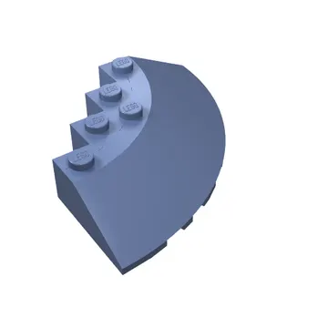Brick Round Corner 6 x 6 with 33° Slope and Facet Cutout