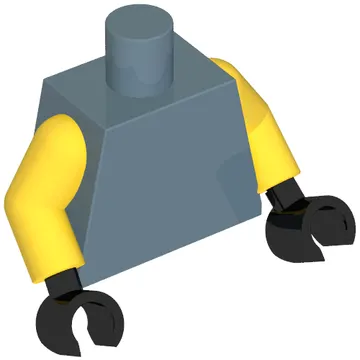 Torso, Yellow Arms, Black Hands [Plain]