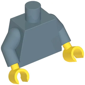 Torso, Sand Blue Arms, Yellow Hands [Plain]