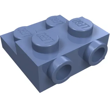 Plate Special 2 x 2 x 2/3 with Two Studs On Side and Two Raised [Solid Anti-stud]