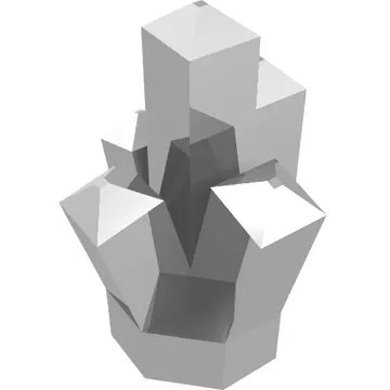 Rock 1 x 1 Crystal 5 Point