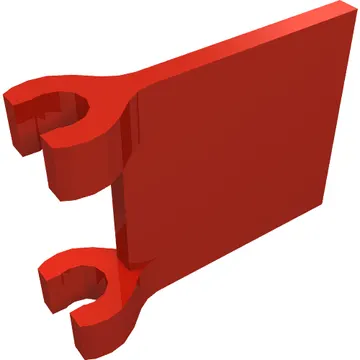 Flag 2 x 2 Square, Flat Clip Edge [Thick Clips]