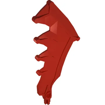 Large Figure Weapon Axe, Sword with Jagged Blade