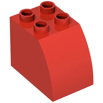 Duplo Brick 2 x 3 x 2 with Curved Top