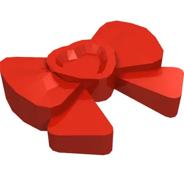 Headwear Accessory Bow with Heart, Long Ribbon and Pin