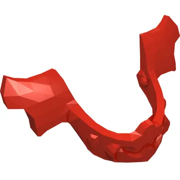 Headwear Accessory Visor / Chin Guard Elaborate [Plain]