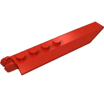 Hinge Plate 1 x 8 Locking with Angled Side Extensions, Squared Plate Underside, 7 Teeth